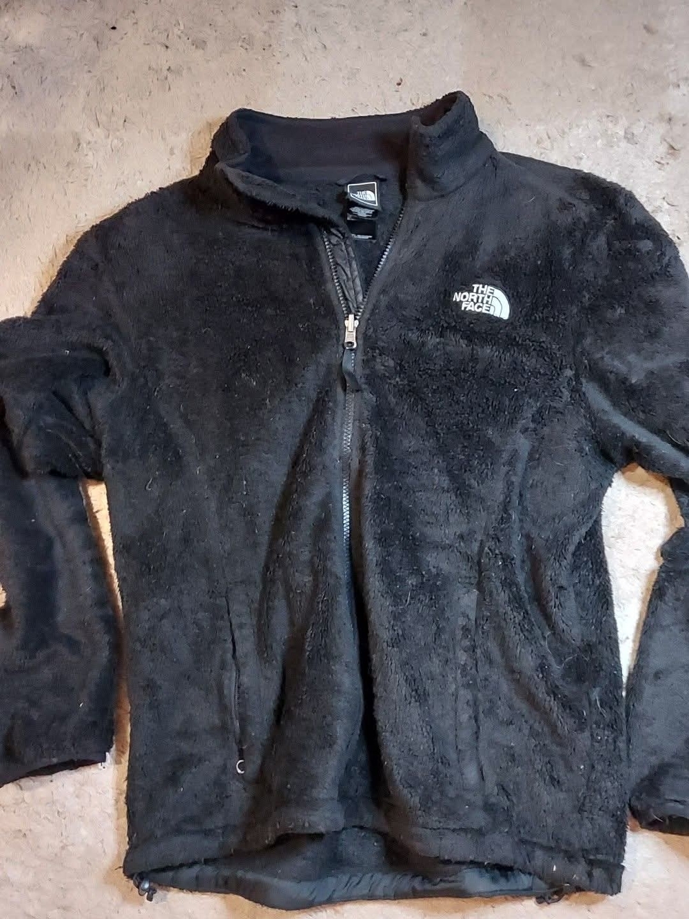 The North Face Black Plush Full-Zip Fleece